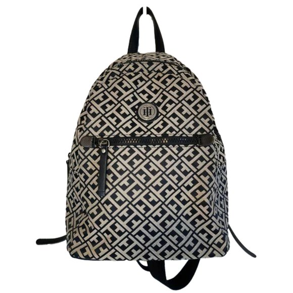 Tommy Hilfiger Handbags - NWOT Tommy Hilgiger backpack Navy/Gray (BONUS Hanging Clear Sided Dust Cover!)